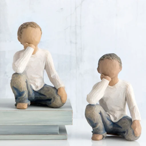 Willow Tree Children^Inquisitive Child (Darker Skin Tone And Hair Color)