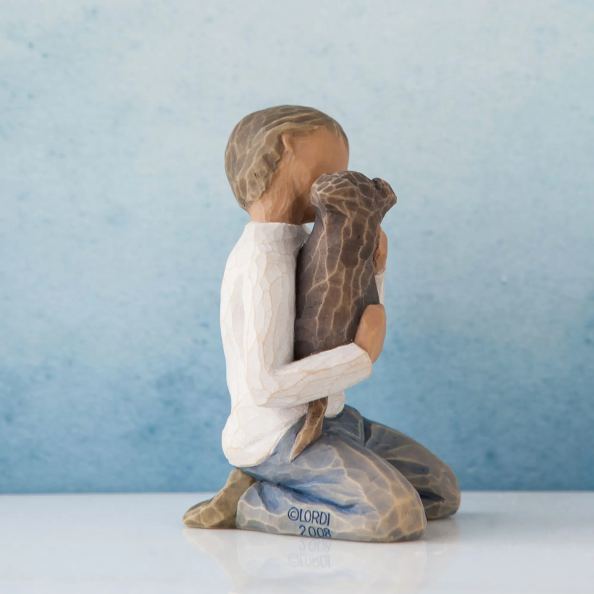 Willow Tree Children^Kindness (Boy, Darker Skin Tone And Hair Color)