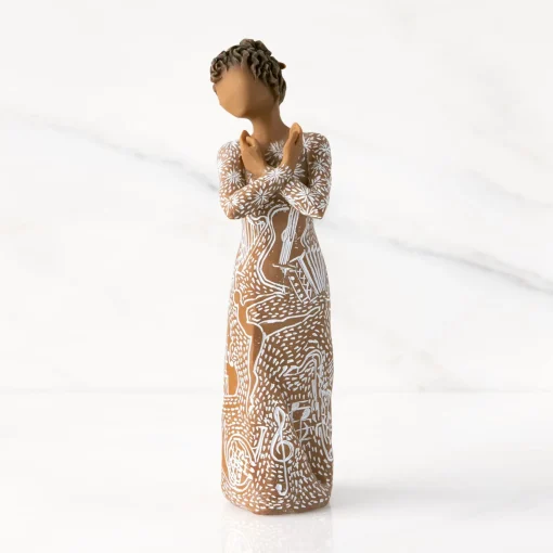 Willow Tree Christmas^Music Speaks (Darker Skin)