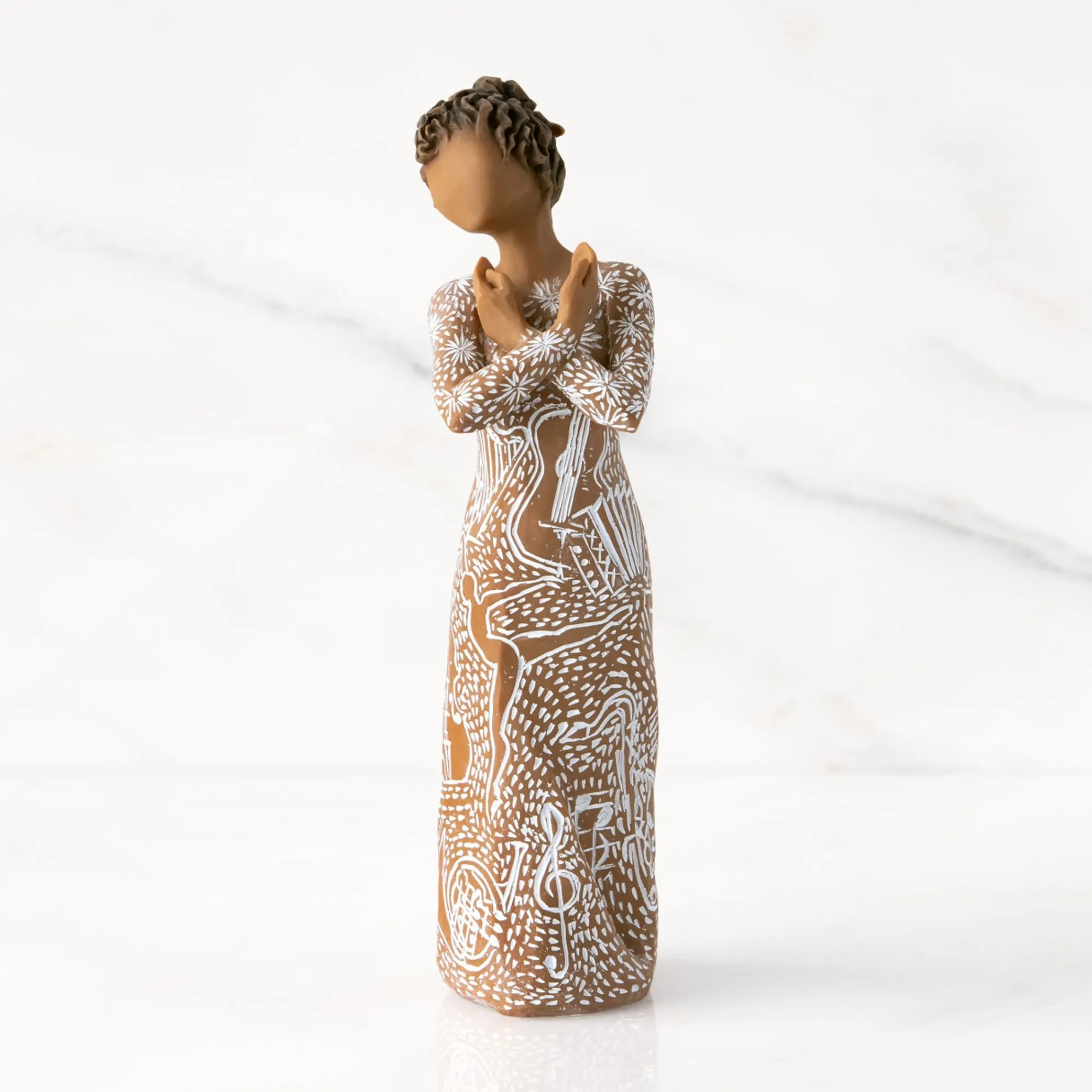 Willow Tree Christmas^Music Speaks (Darker Skin)