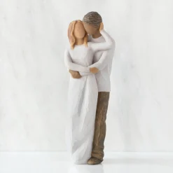Willow Tree Couples^Together (Woman: Lighter Skin, Man: Darker Skin)